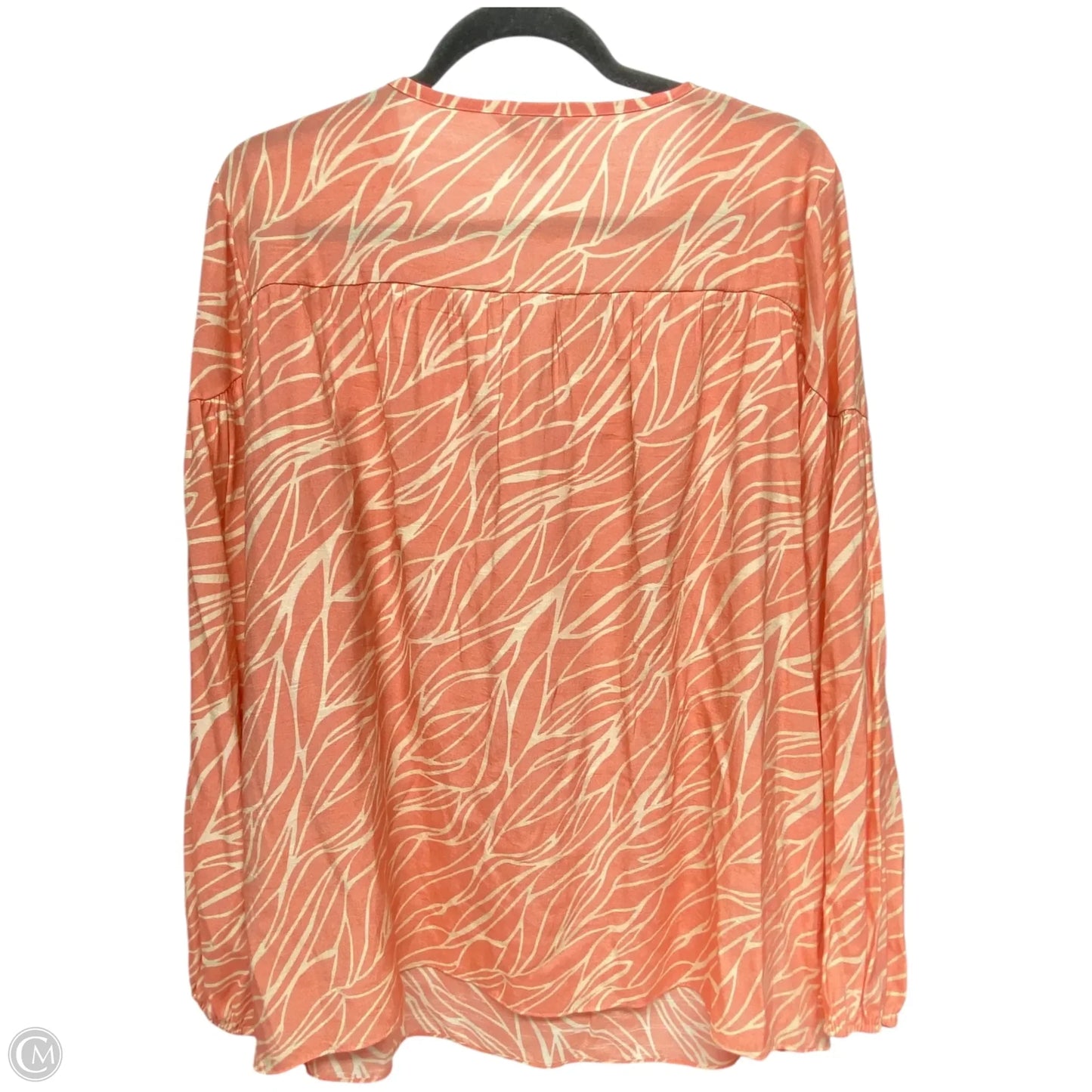 Top Long Sleeve By Nine West Apparel In Coral, Size: Xl