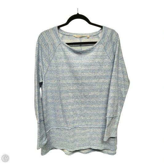 Top Long Sleeve By Soft Surroundings In Blue & White, Size: M