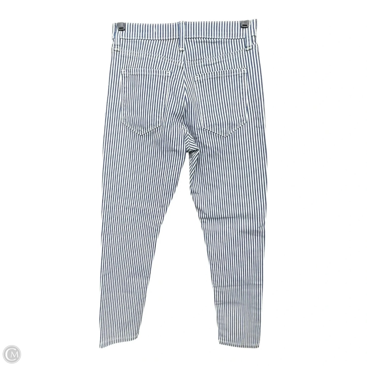 Jeans Skinny By Banana Republic In Striped Pattern, Size: 2