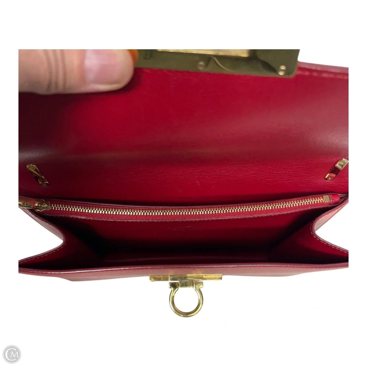 Crossbody Designer By Ferragamo, Size: Medium