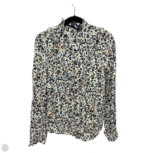 Top Long Sleeve By Maeve In Animal Print, Size: S