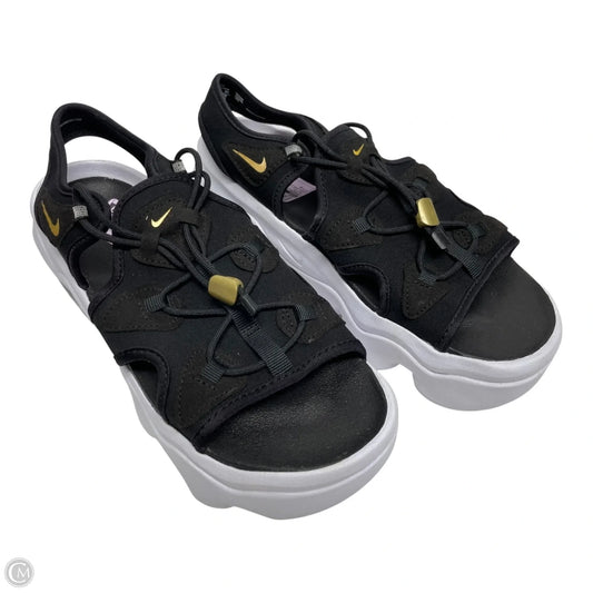 Sandals Heels Platform By Nike In Black, Size: 9