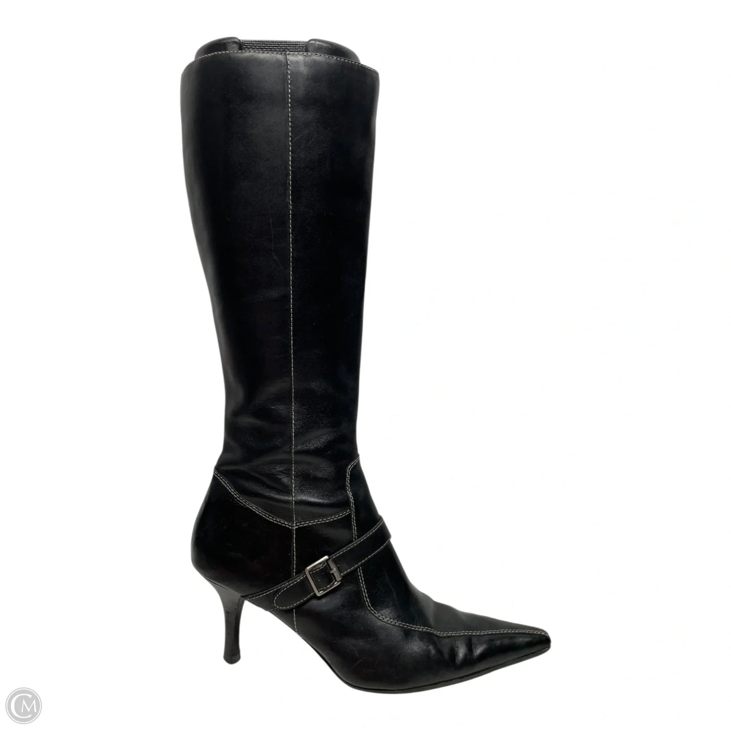 Boots Mid-calf Heels By Anne Klein In Black, Size: 7