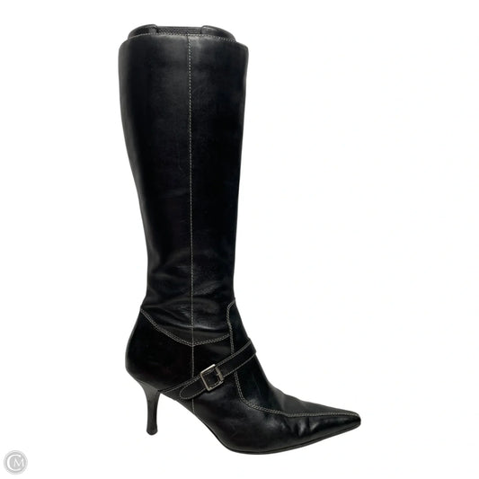 Boots Mid-calf Heels By Anne Klein In Black, Size: 7