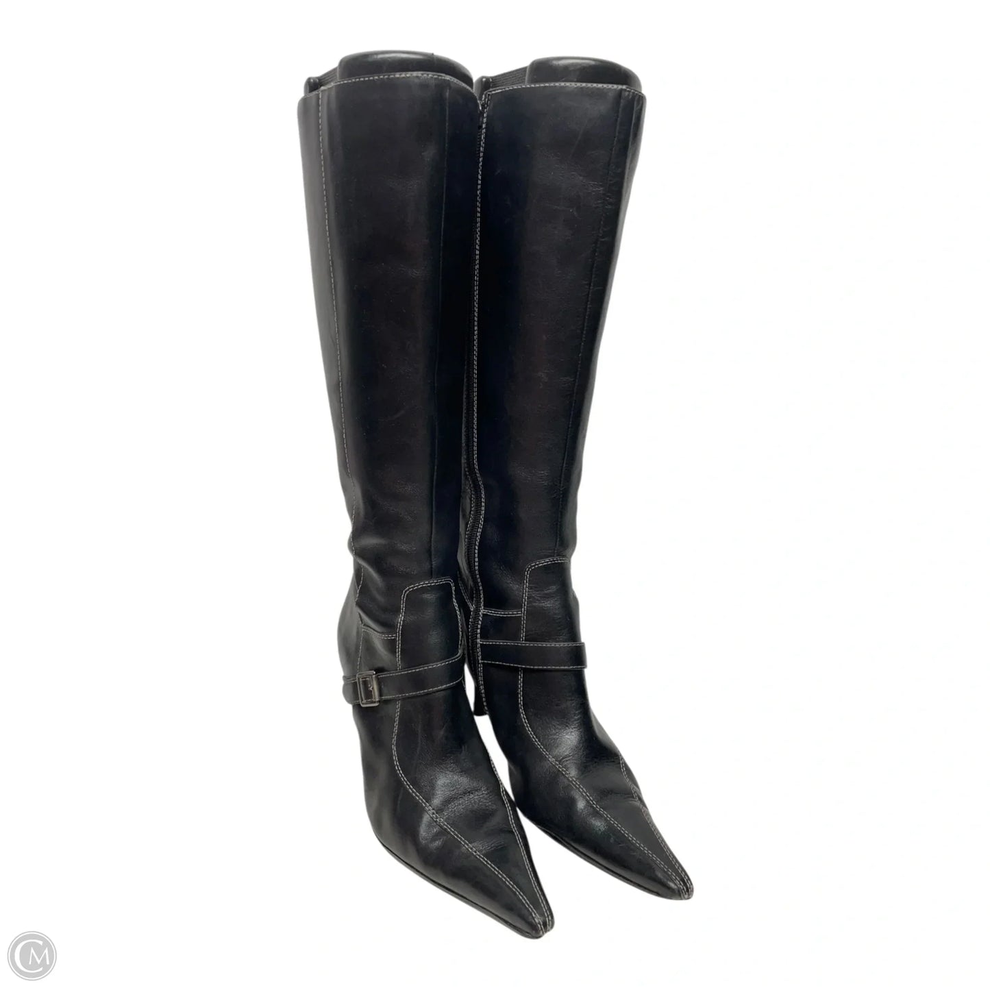 Boots Mid-calf Heels By Anne Klein In Black, Size: 7