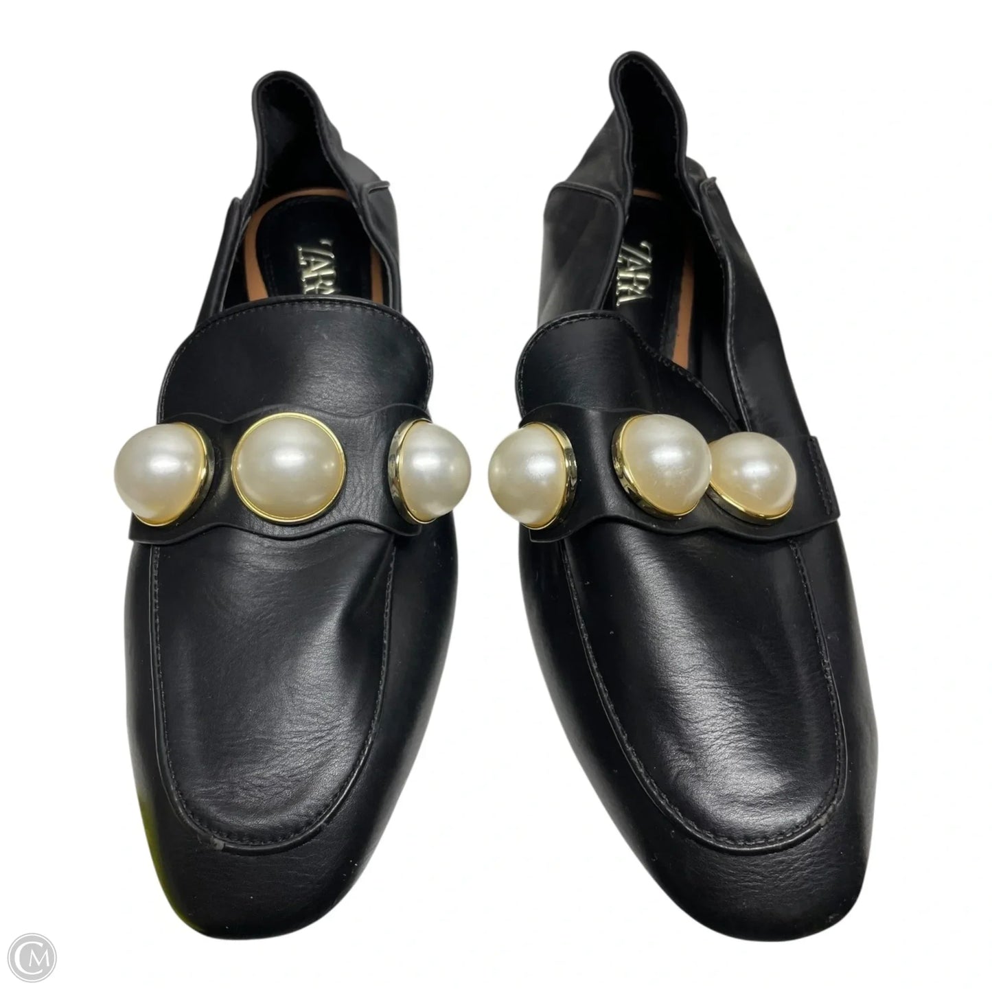 Shoes Flats By Zara In Black & White, Size: 6.5