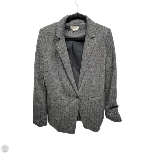 Blazer By Loft In Black & White, Size: 12