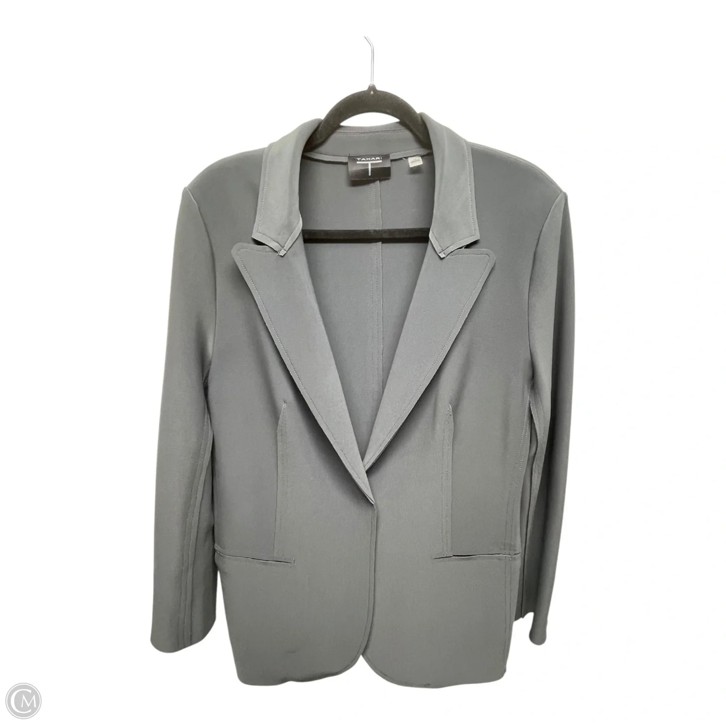 Blazer By Tahari In Grey, Size: 12
