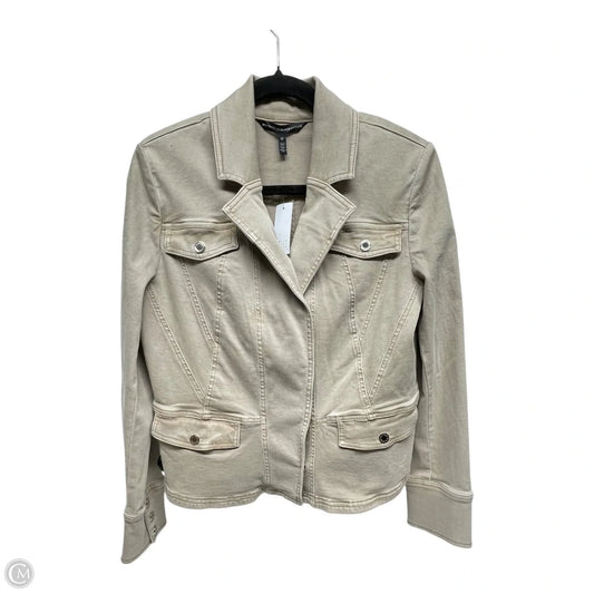 Jacket Denim By White House Black Market In Tan, Size: 12