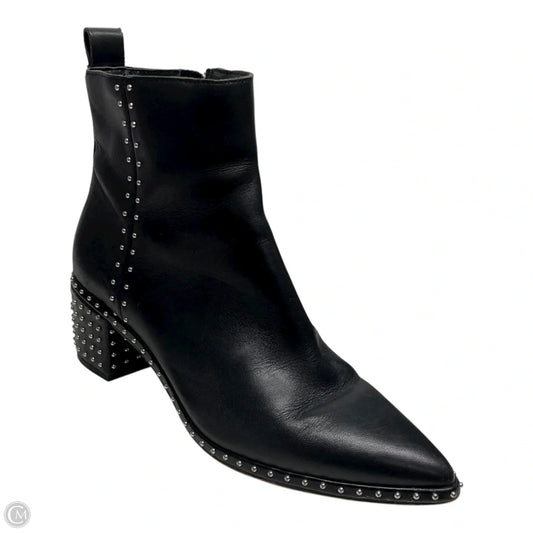 Boots Ankle Heels By Dolce Vita In Black & Silver, Size: 7