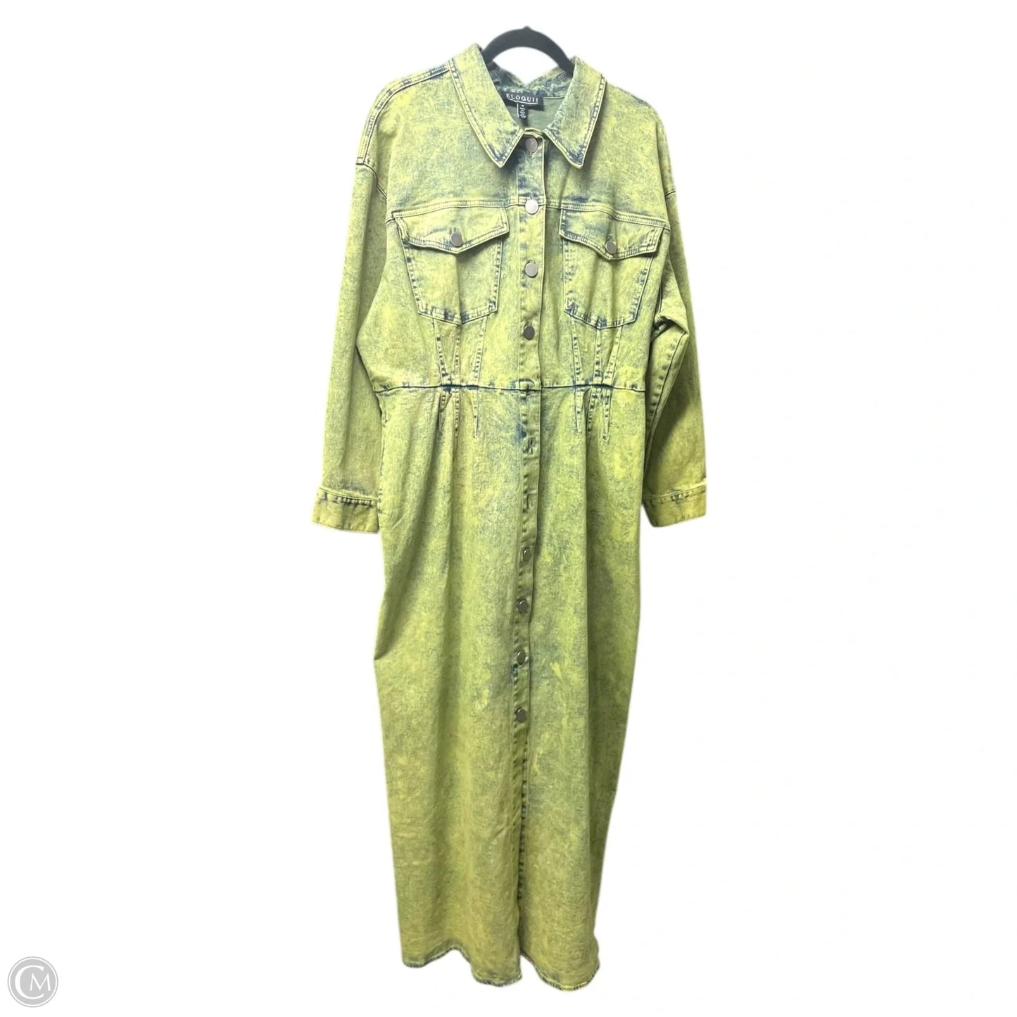 Dress Casual Maxi By Eloquii In Green, Size: 18