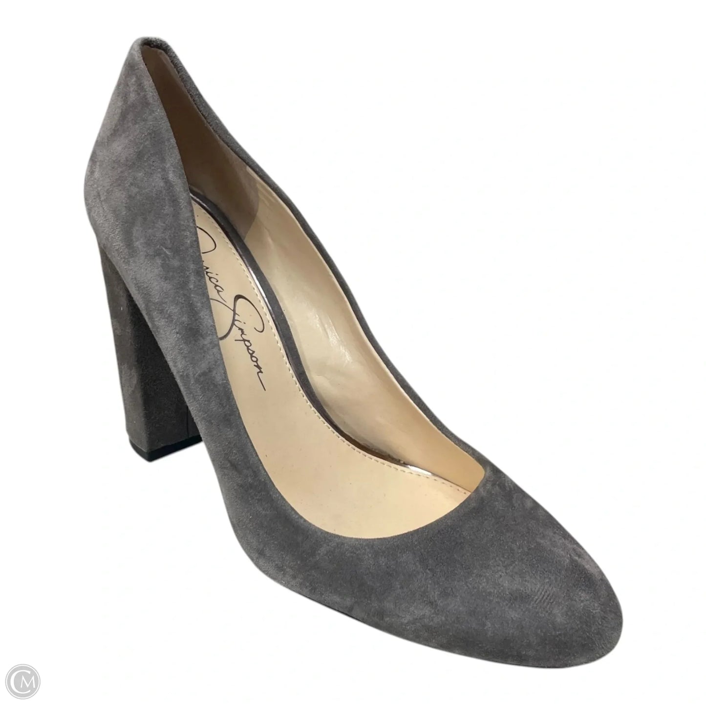 Shoes Heels Block By Jessica Simpson In Grey, Size: 7.5