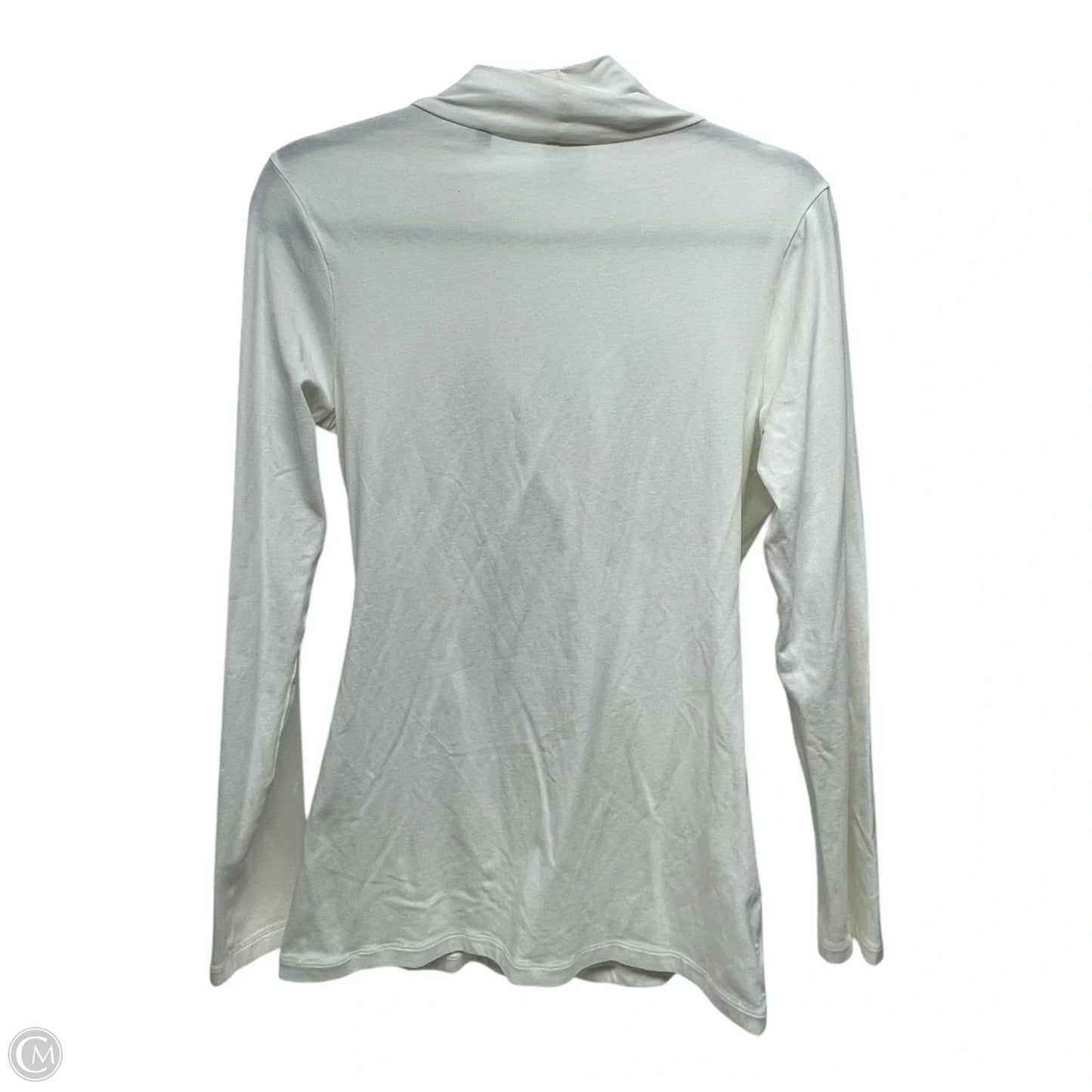 Top Long Sleeve By Cabi In White, Size: M