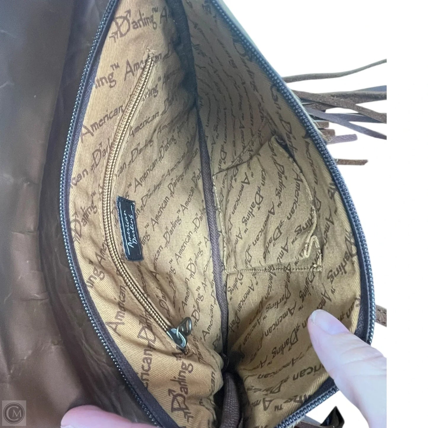 Crossbody Leather By Cmb, Size: Medium