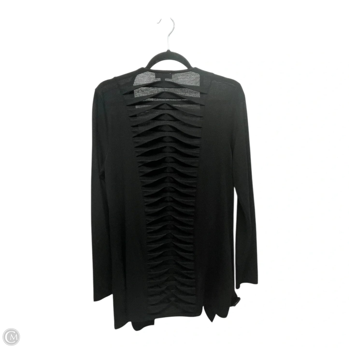 Cardigan Designer By Neiman Marcus In Black, Size: L