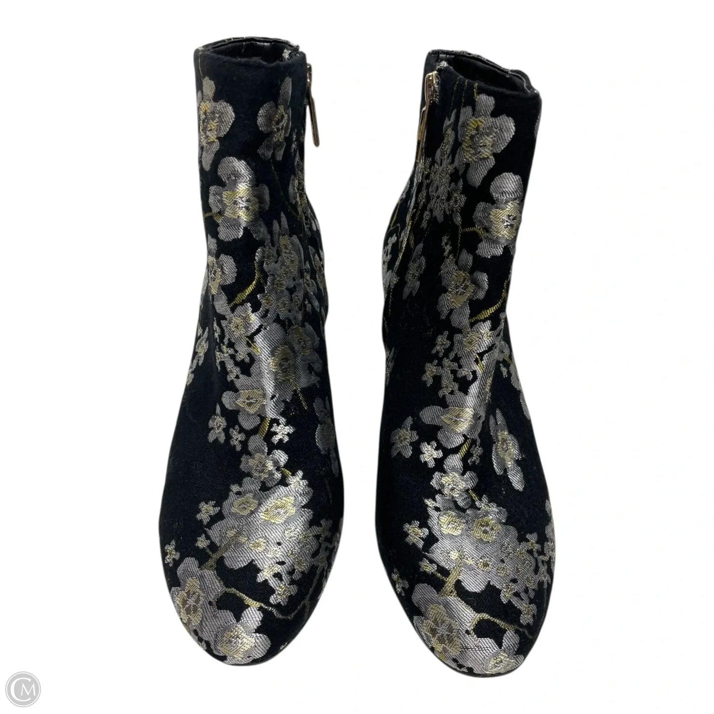 Boots Designer By Karl Lagerfeld In Floral Print, Size: 8.5