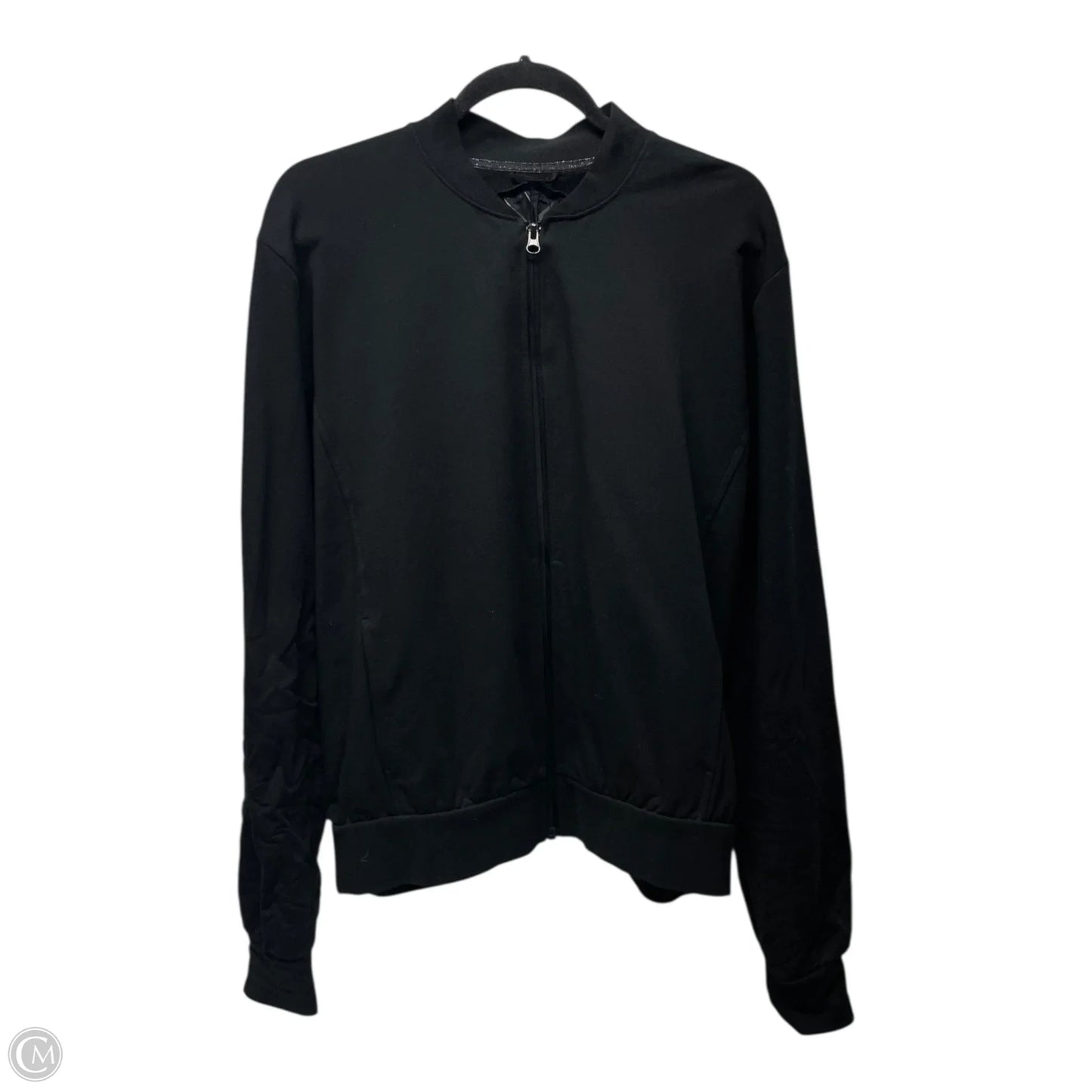 Athletic Jacket By Victorias Secret In Black, Size: L