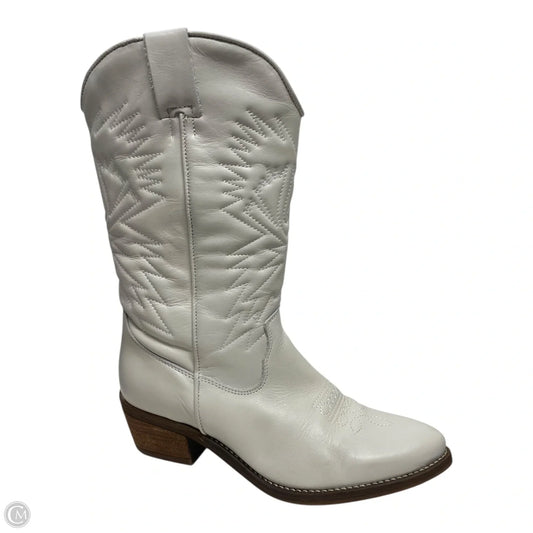 Boots Western By Steve Madden In White, Size: 9