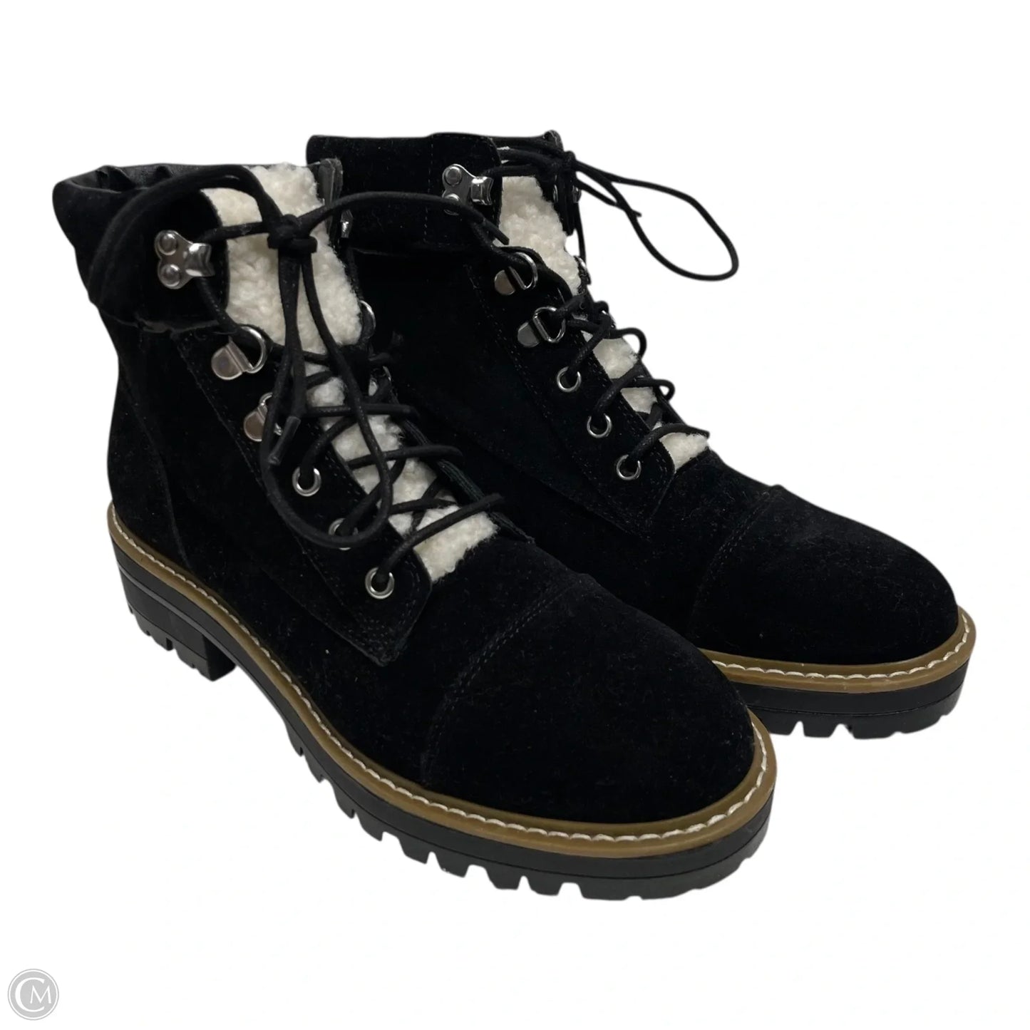 Boots Ankle Flats By Time And Tru In Black, Size: 9