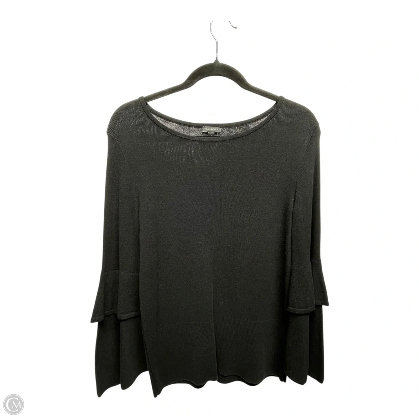 Top Long Sleeve By Talbots In Black, Size: S