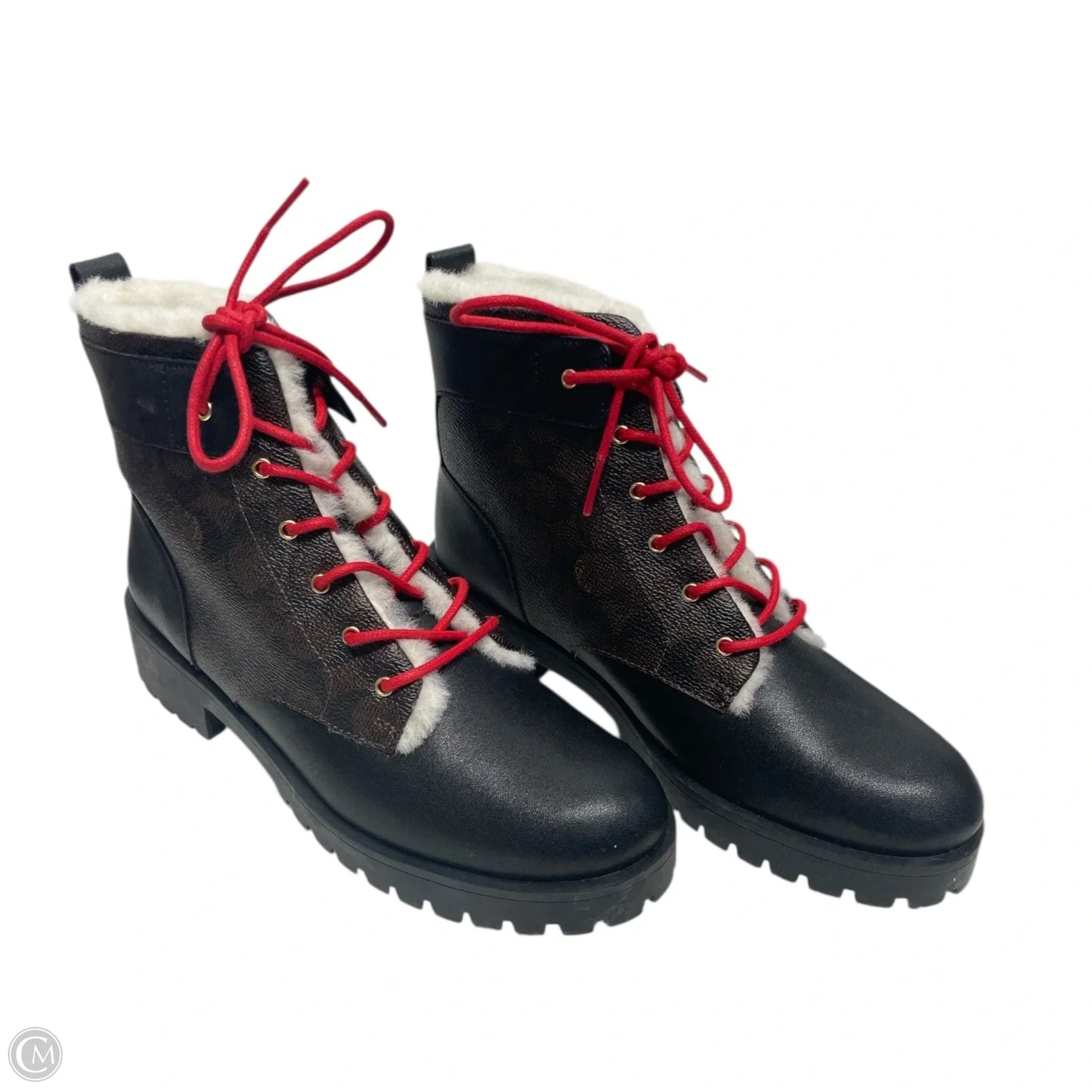 Boots Designer By Coach In Brown, Size: 7.5