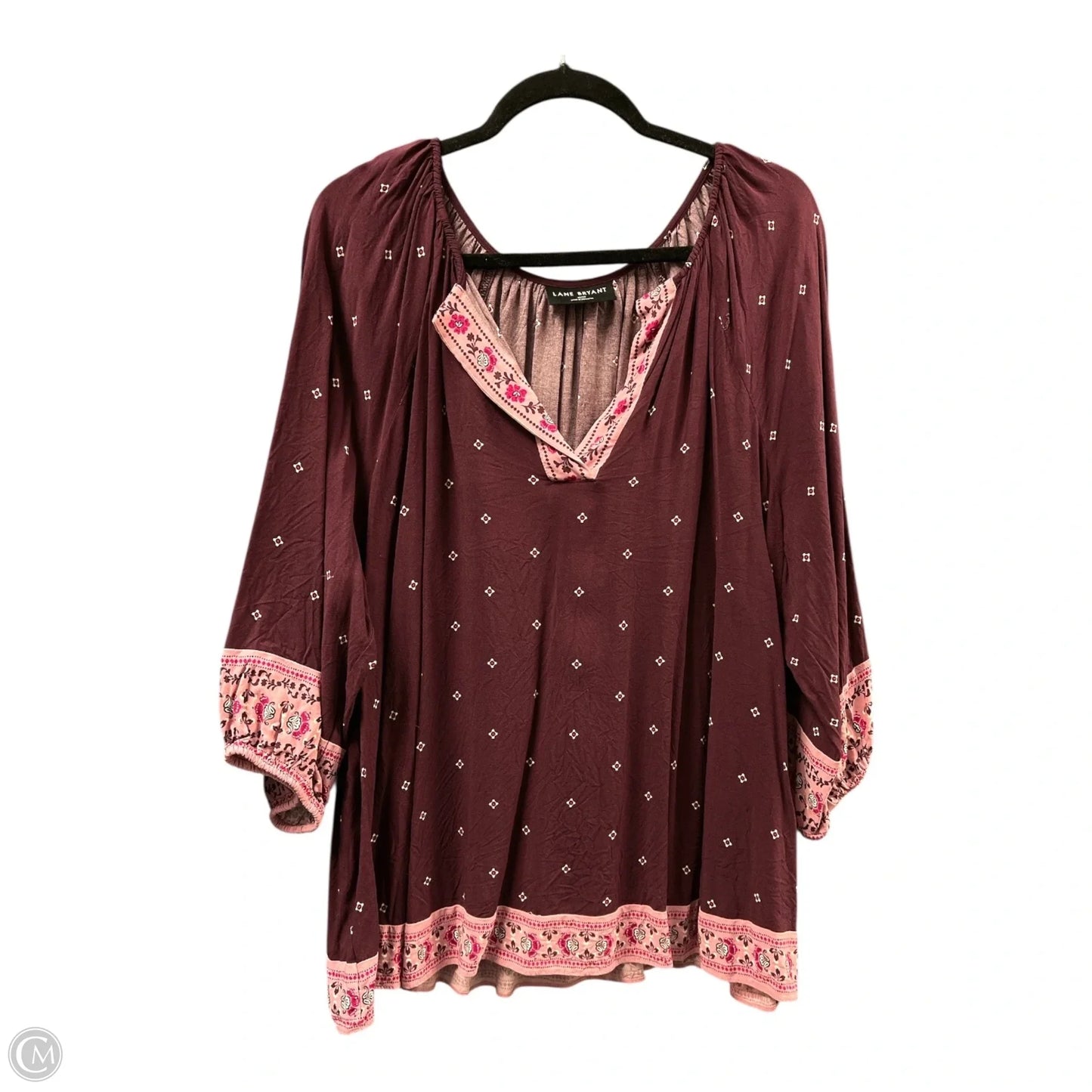 Top Long Sleeve By Lane Bryant In Purple, Size: 2x