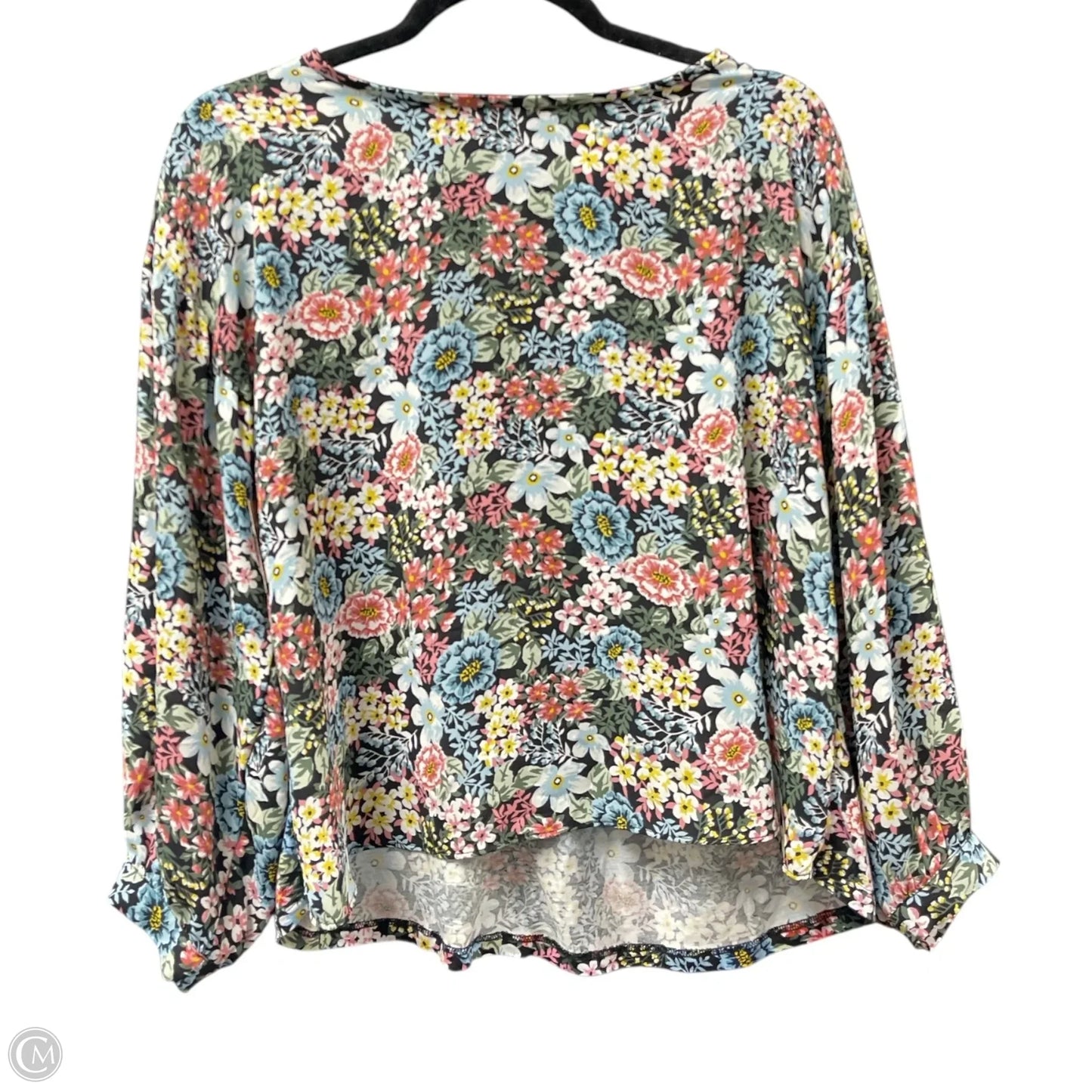 Top Long Sleeve By Loft In Floral Print, Size: S