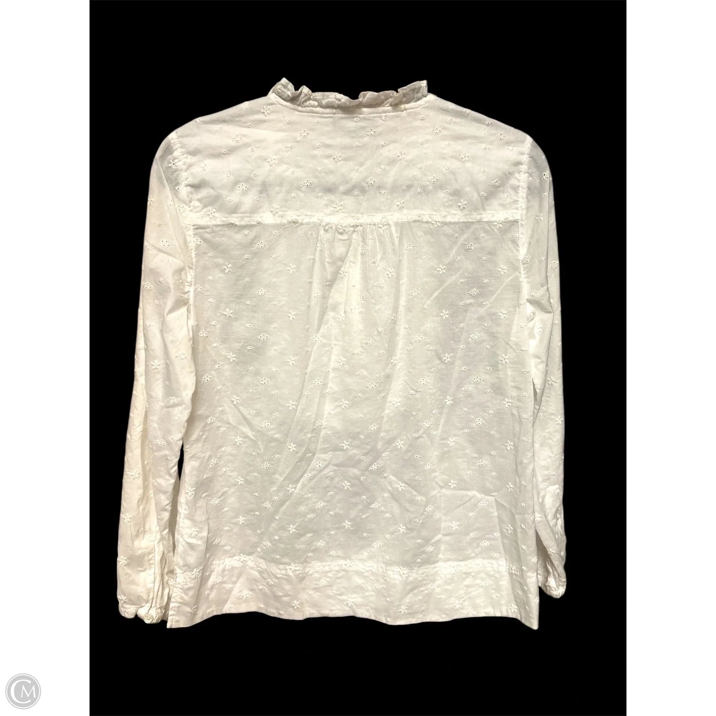 Top Long Sleeve By J. Crew In White, Size: S