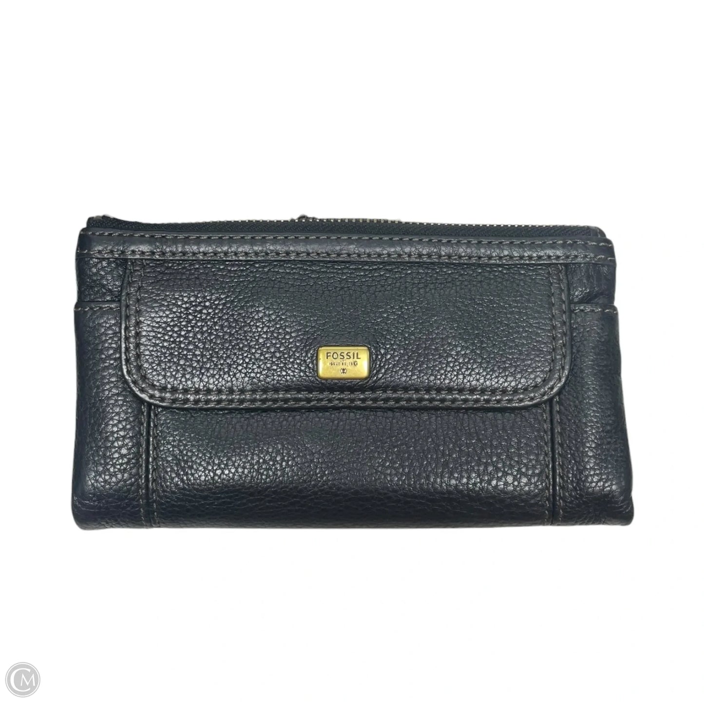 Wallet Leather By Fossil, Size: Small