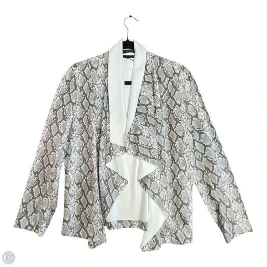 Blazer By Tahari In Snakeskin Print, Size: M