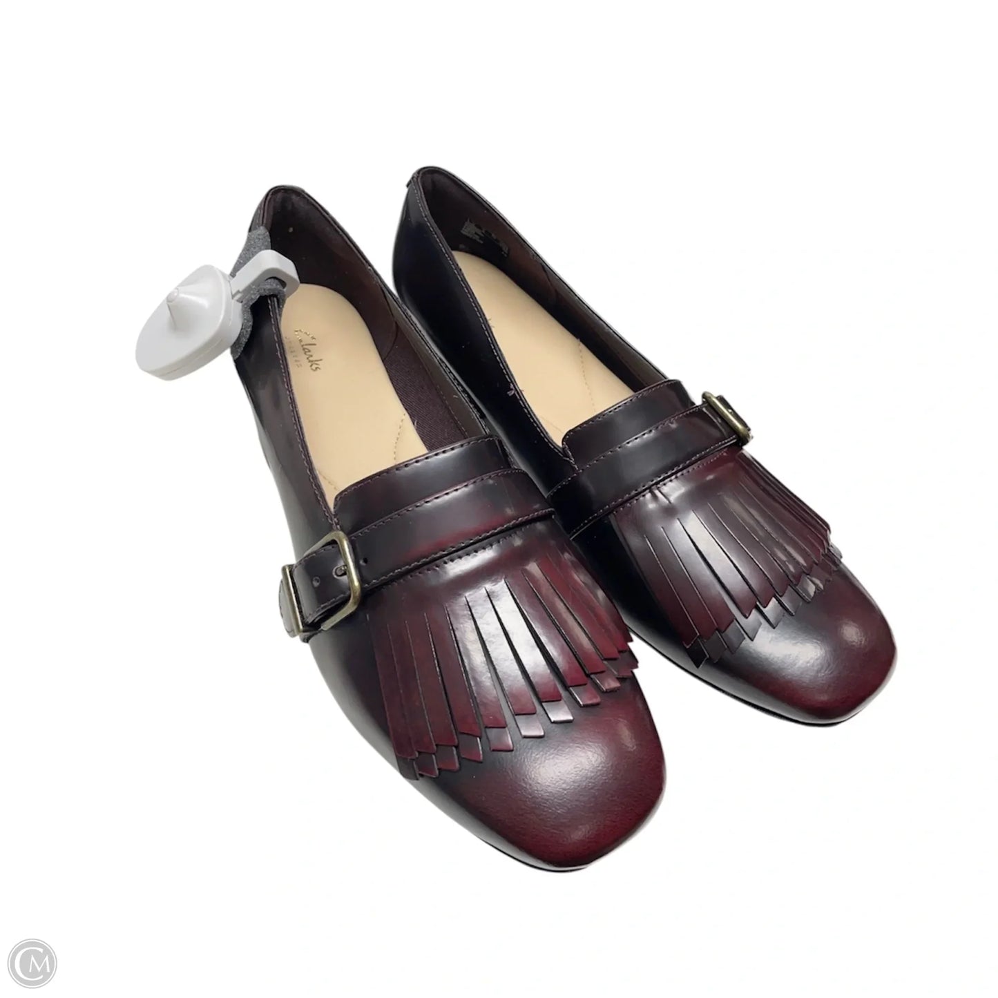 Shoes Heels Block By Clarks In Brown, Size: 8