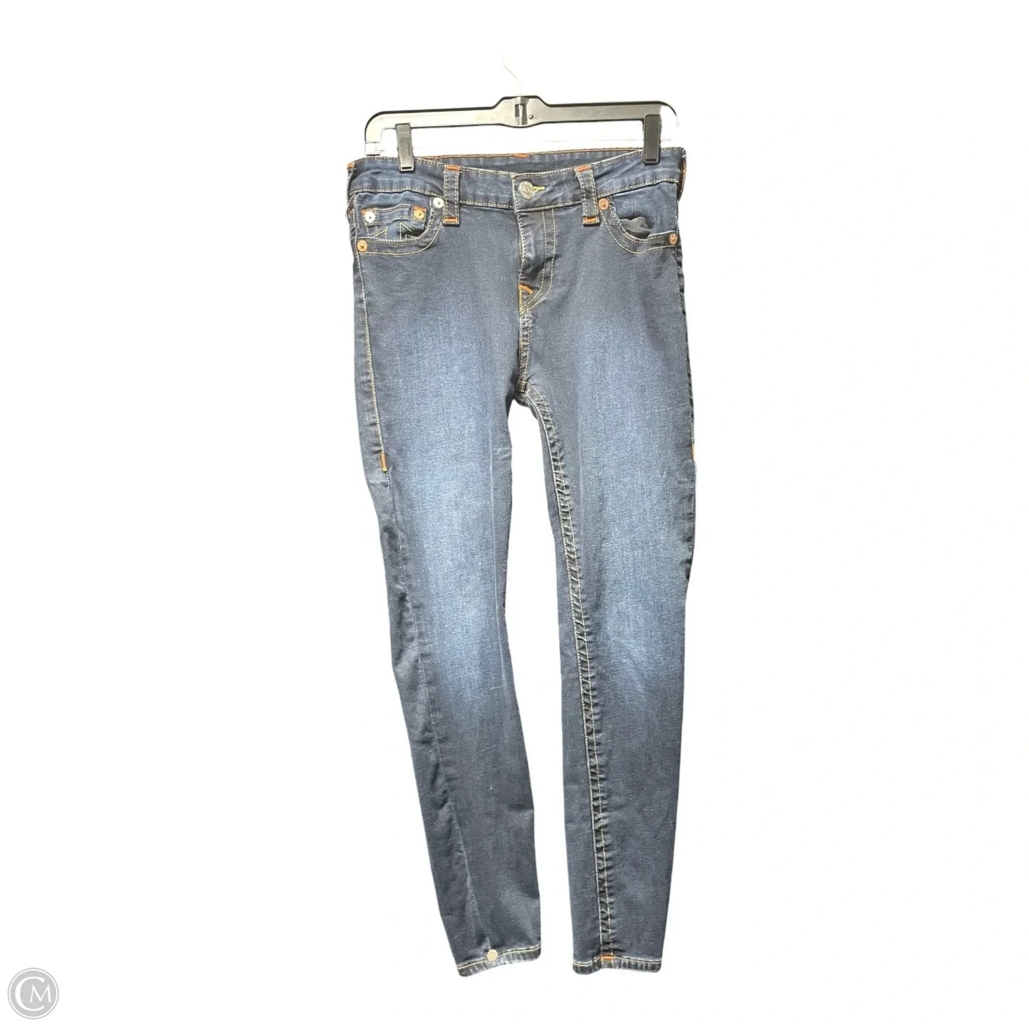 Jeans Skinny By True Religion In Blue, Size: 12