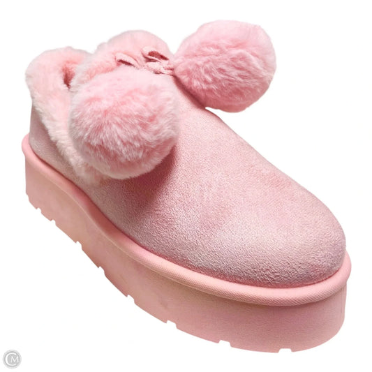 Slippers By Bamboo In Pink, Size: 9