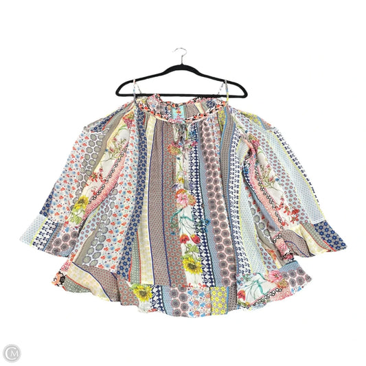 Top Long Sleeve Designer By Johnny Was In Multi-colored, Size: Xl