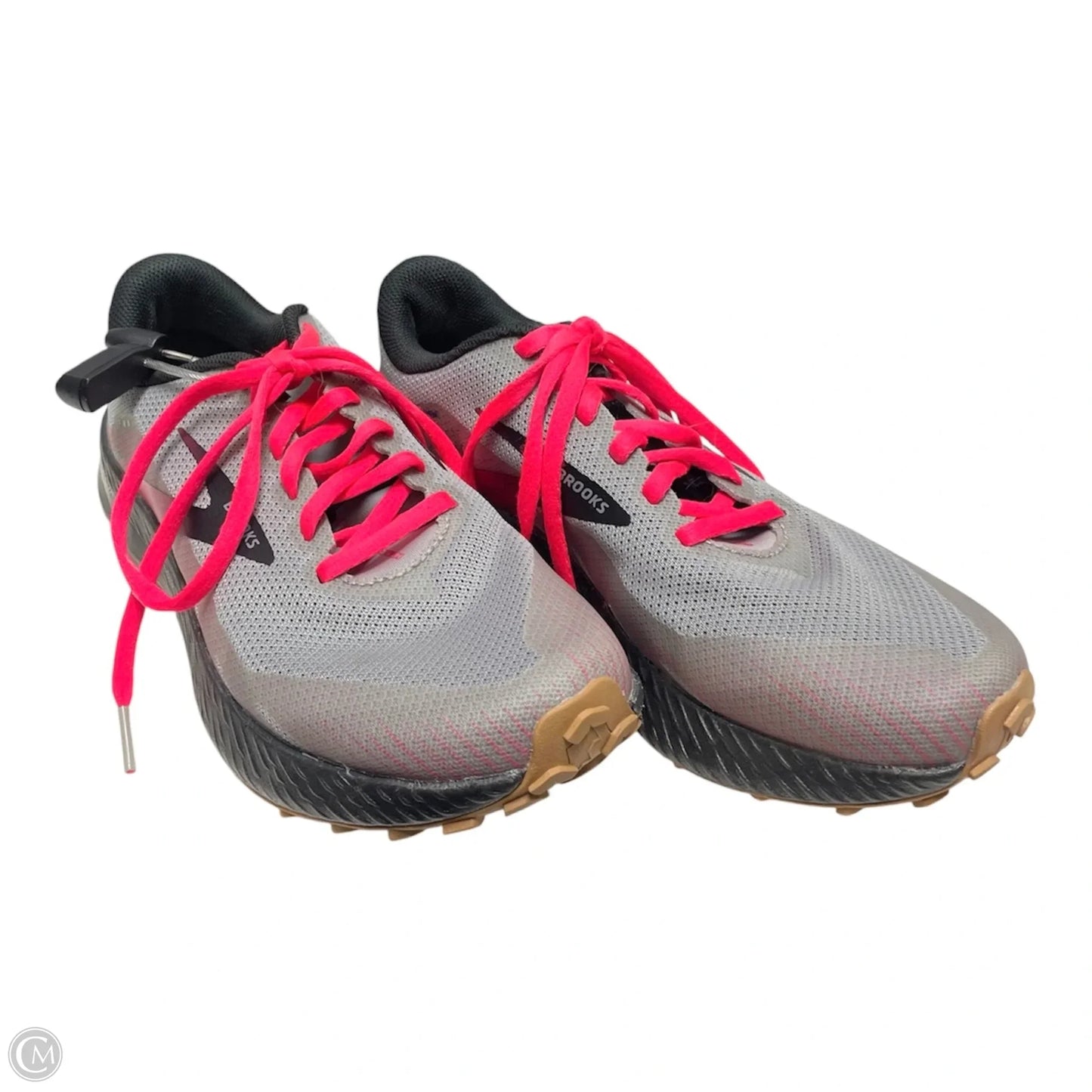 Shoes Athletic By Brooks In Grey & Pink, Size: 8