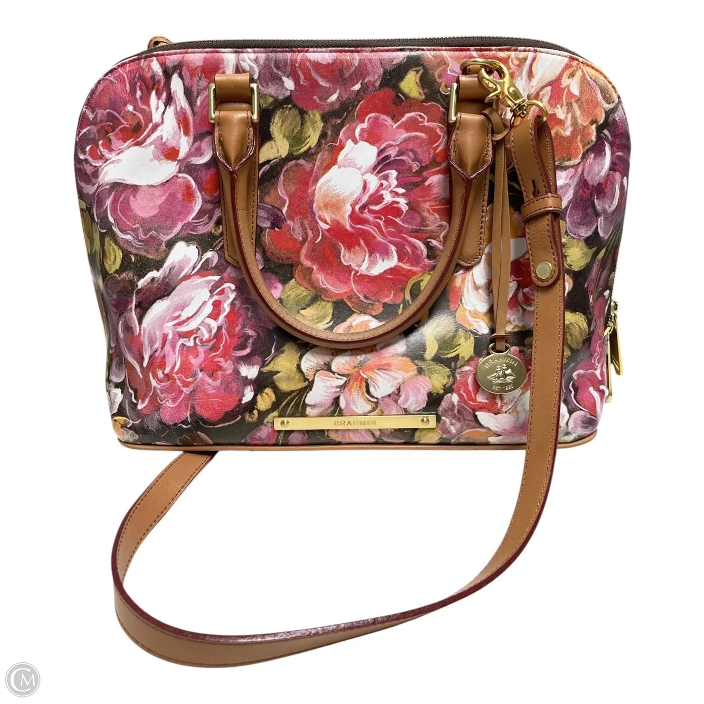Handbag Designer By Brahmin, Size: Small