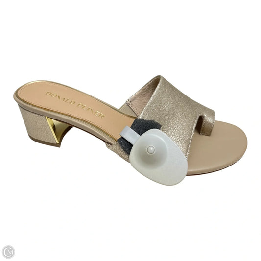 Sandals Heels Block By Donald Pliner In Tan, Size: 8