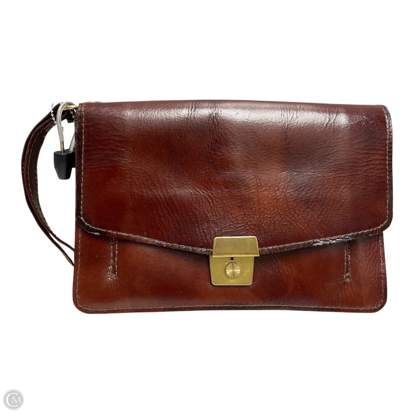 Clutch Leather By Clothes Mentor, Size: Medium