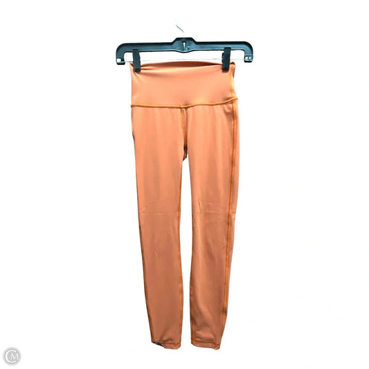 Athletic Leggings By Lululemon In Orange, Size: Xs