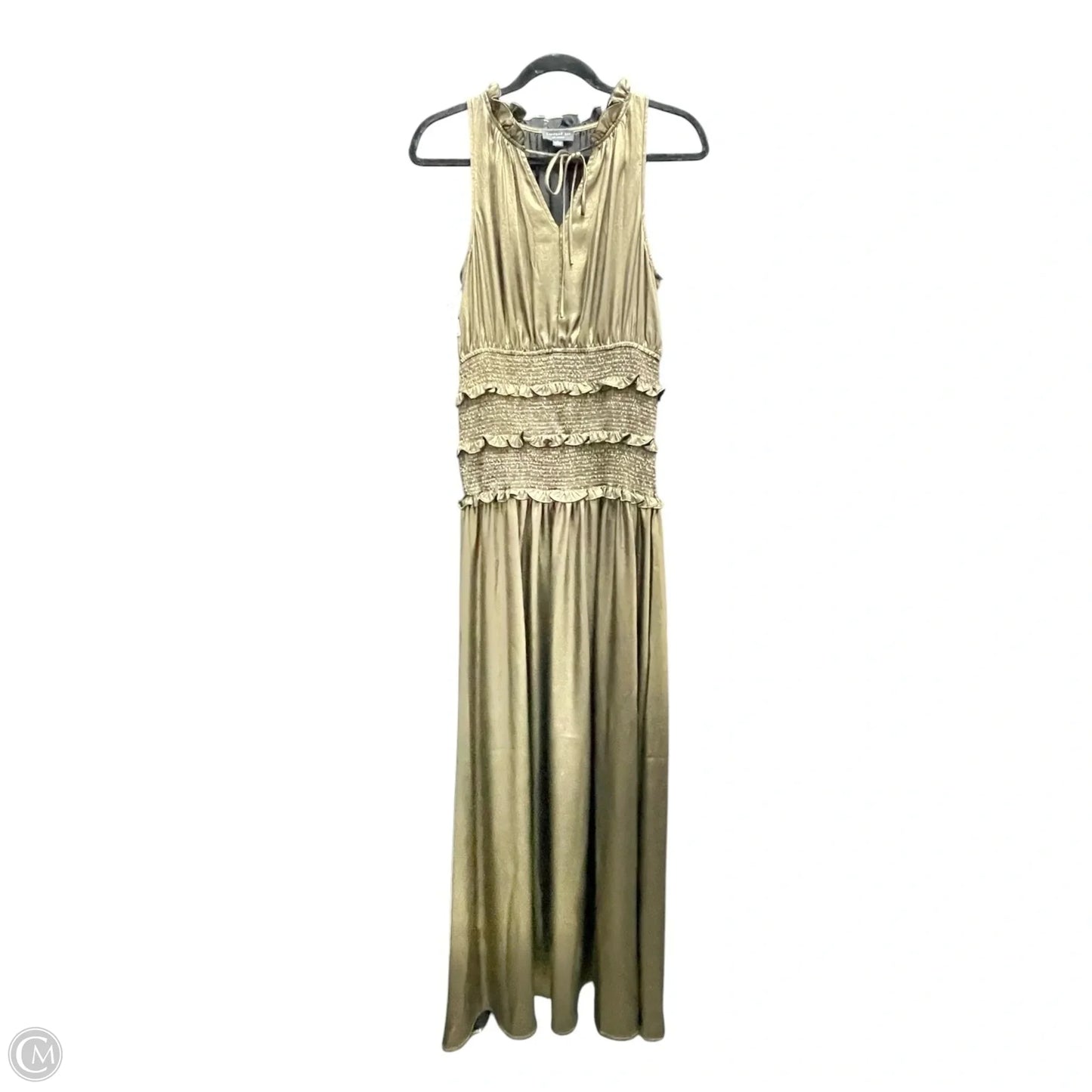Dress Casual Maxi By Current Air In Gold, Size: S
