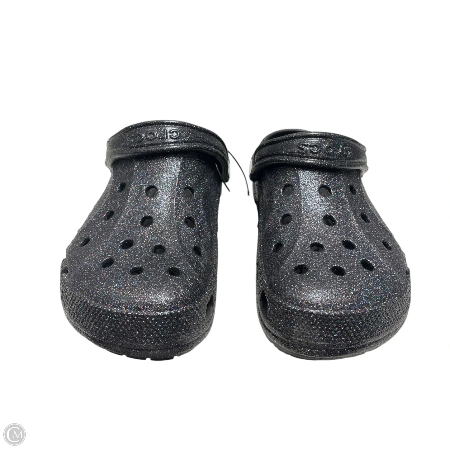 Sandals Flats By Crocs In Black, Size: 7