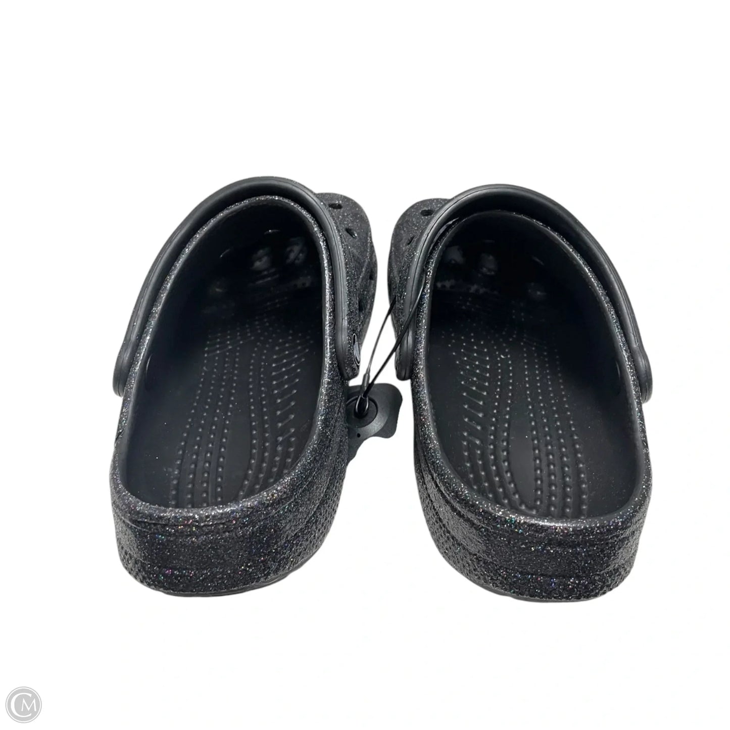 Sandals Flats By Crocs In Black, Size: 7