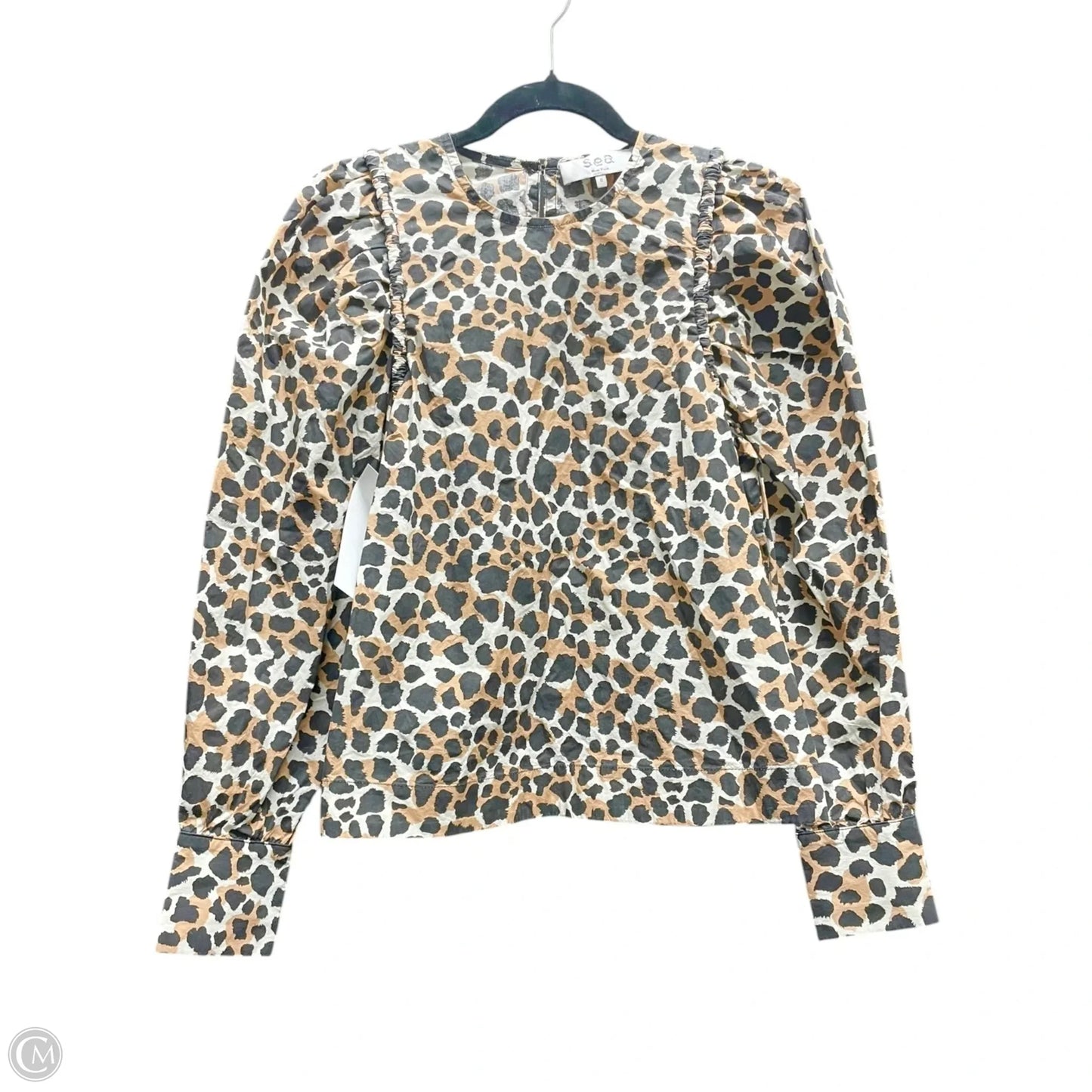 Top Long Sleeve By SEA NEW YORK In Animal Print, Size: 0