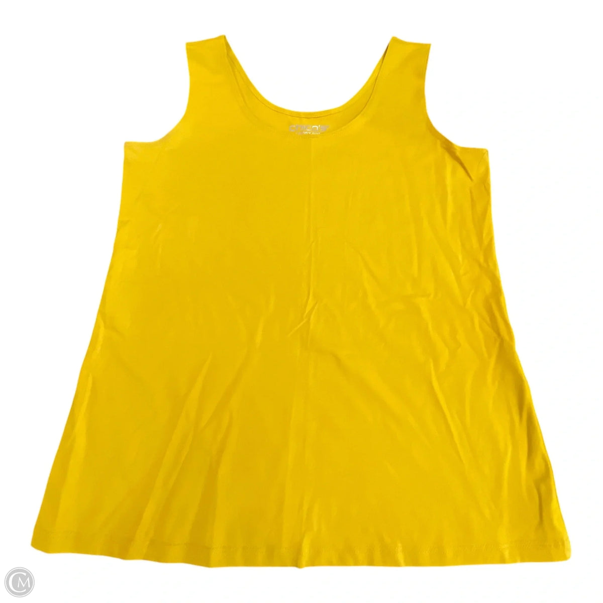 Top Sleeveless Basic By Chicos In Yellow, Size: M