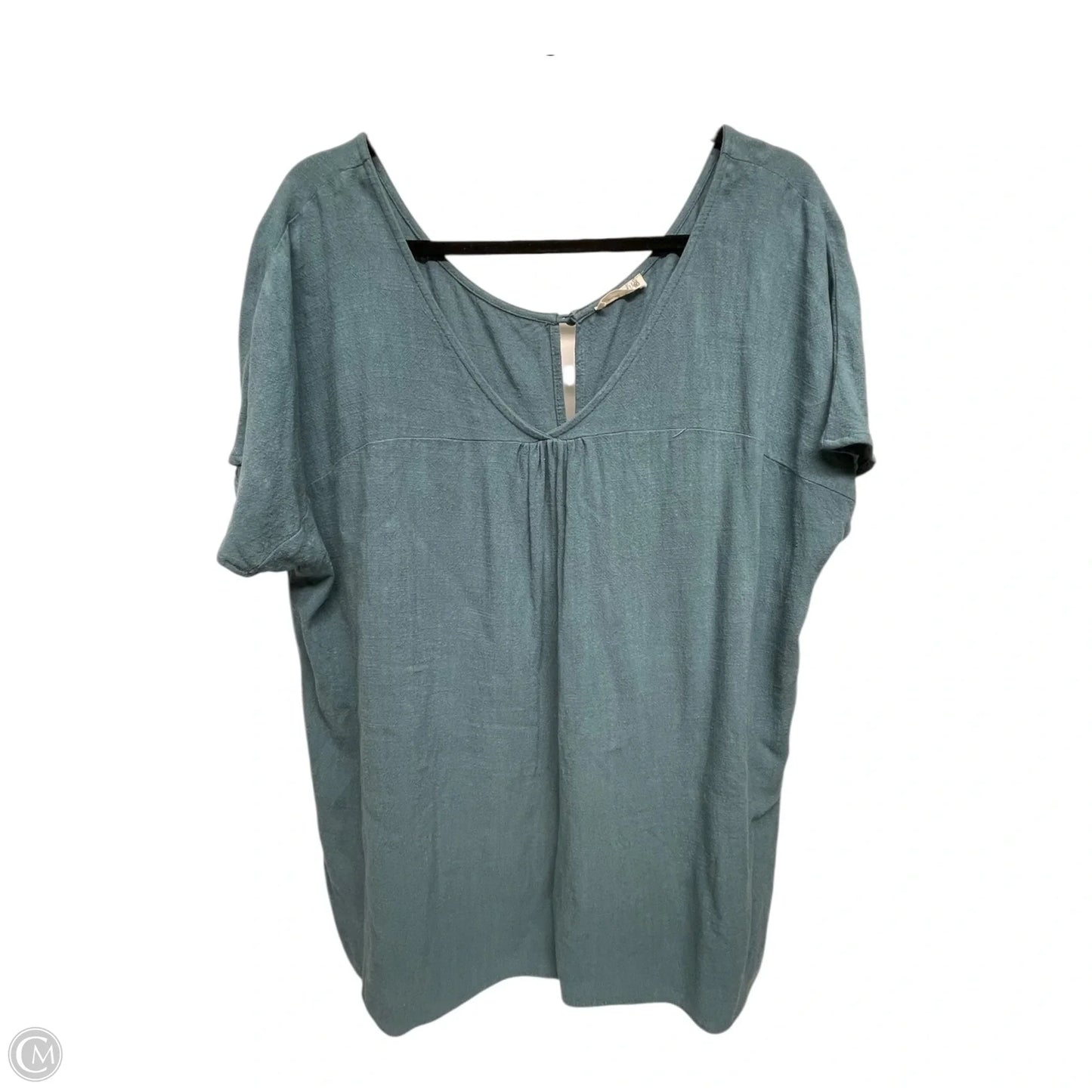 Top Short Sleeve By Kori America In Blue, Size: Xl