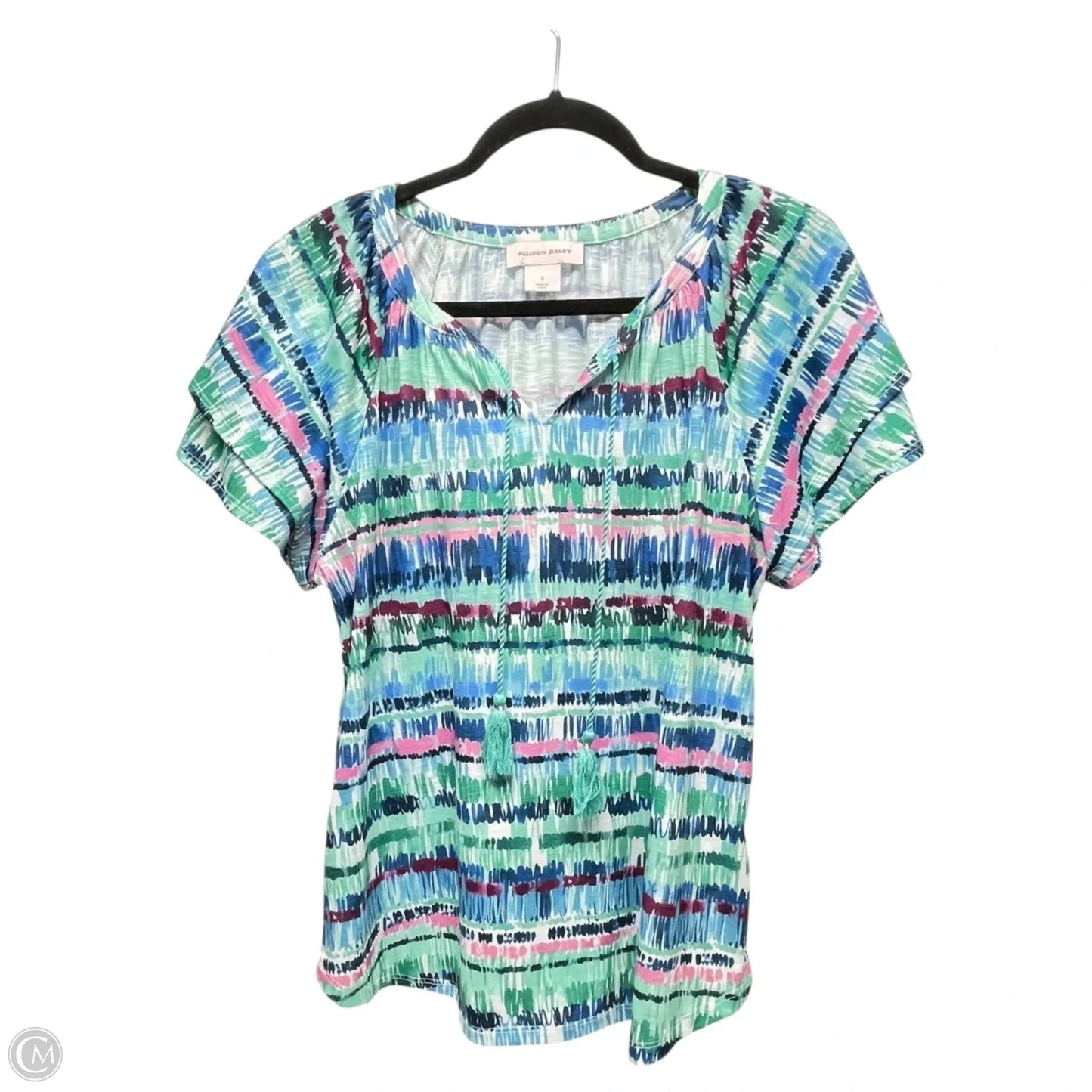 Top Short Sleeve By Allison Daley In Multi-colored, Size: S