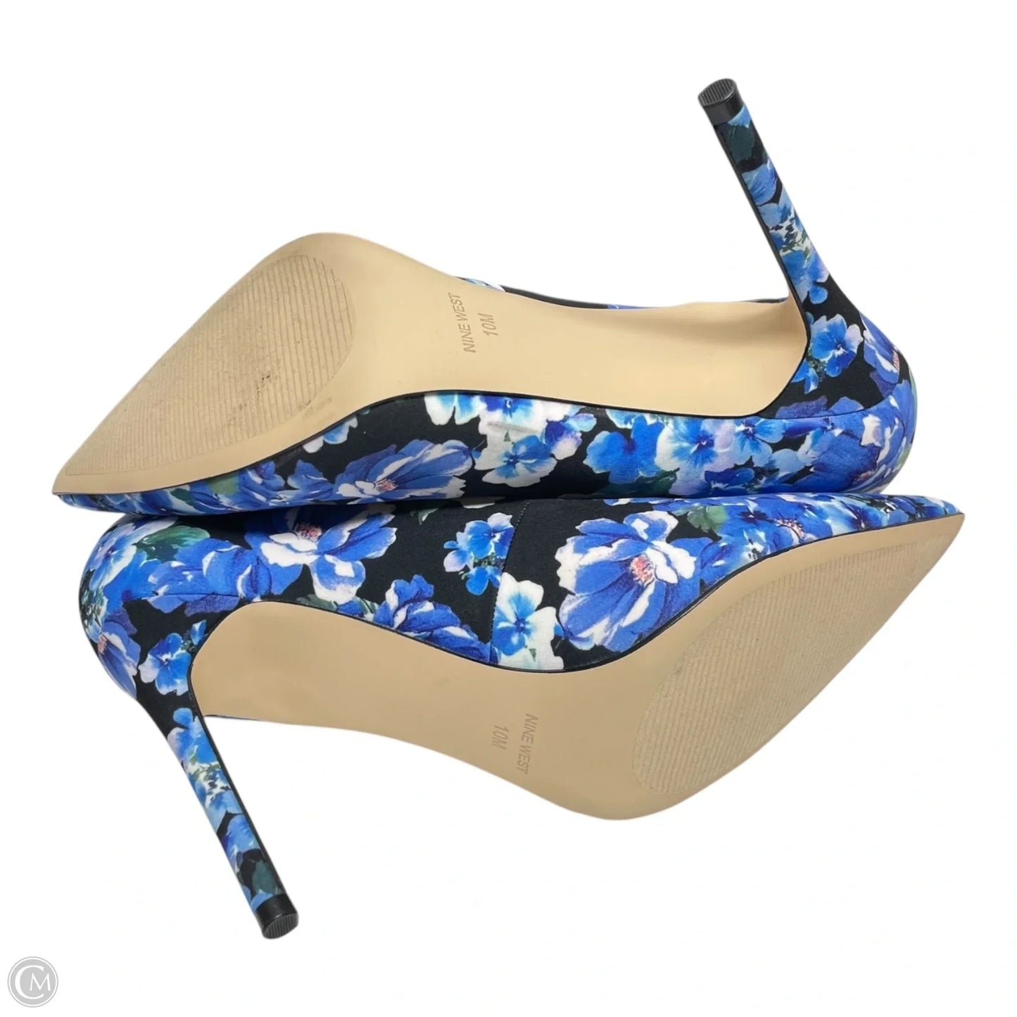 Shoes Heels Stiletto By Nine West In Blue, Size: 10