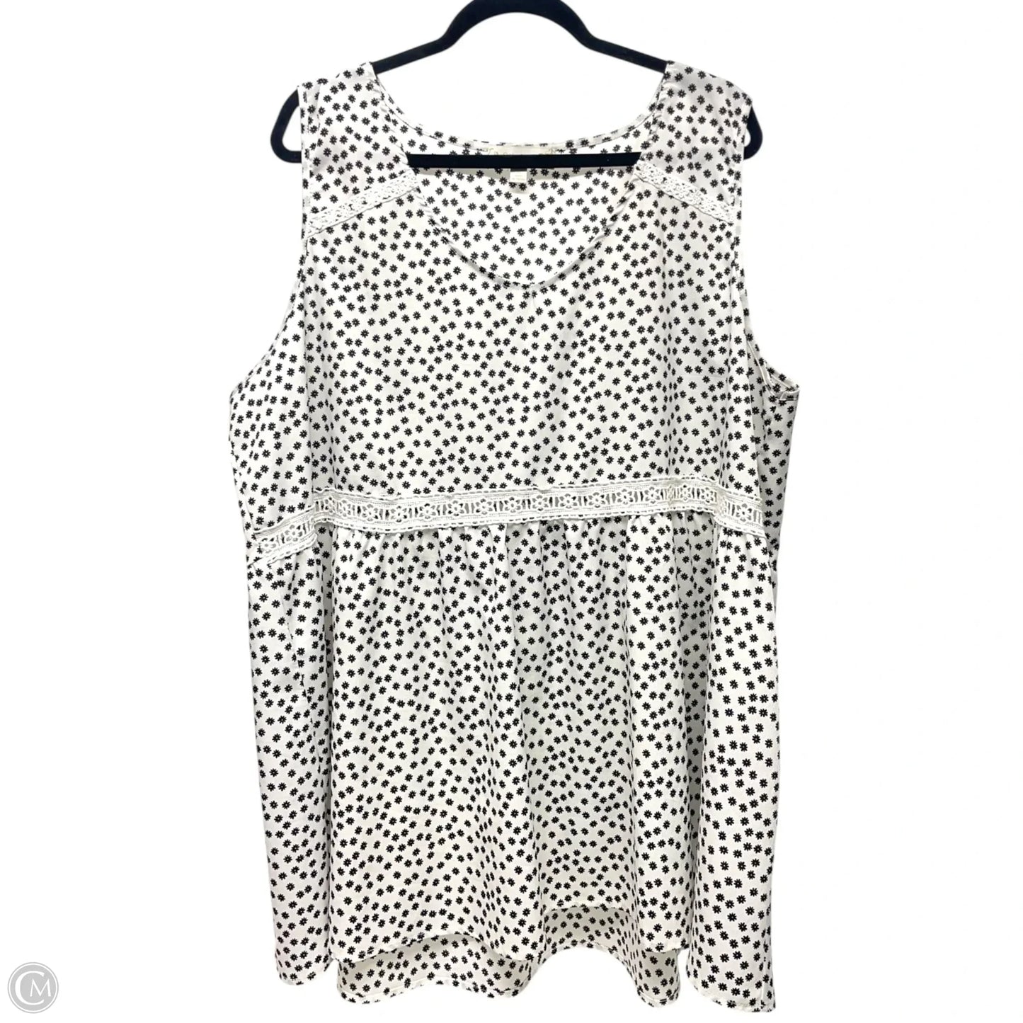 Top Sleeveless By Suzanne Betro In Floral Print, Size: 3x