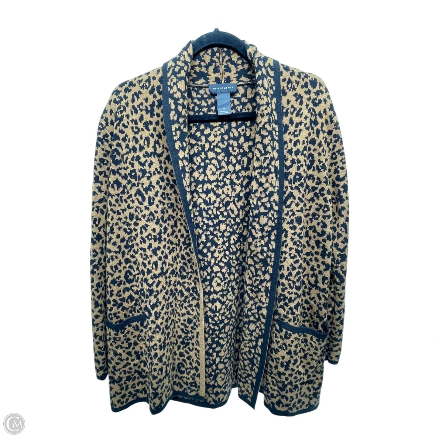 Cardigan By Investments In Animal Print, Size: S