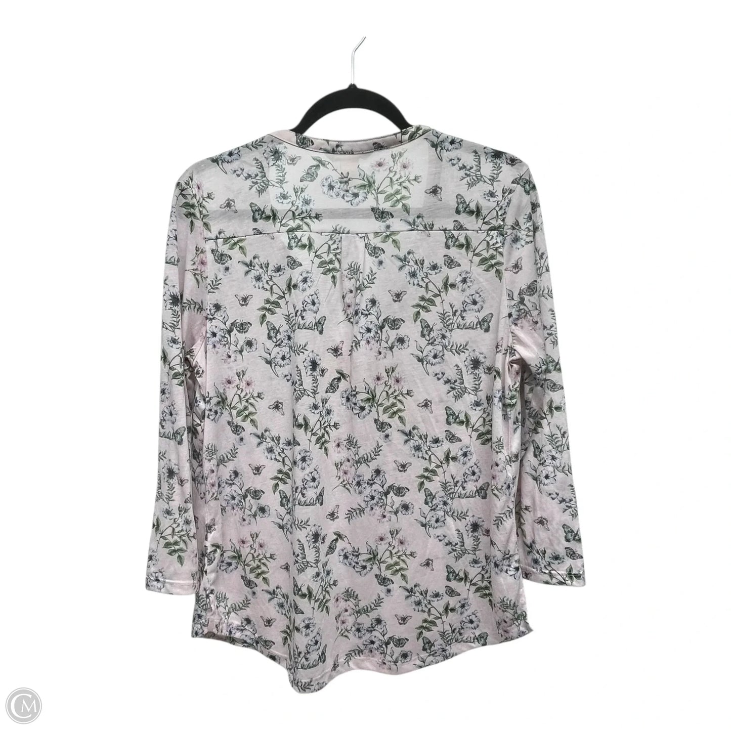 Top Long Sleeve By H&m In Floral Print, Size: M